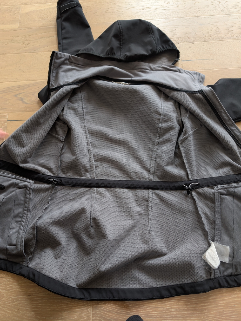 Bench Women's Black Hooded Softshell Rain Jacket - Picture 5 of 7